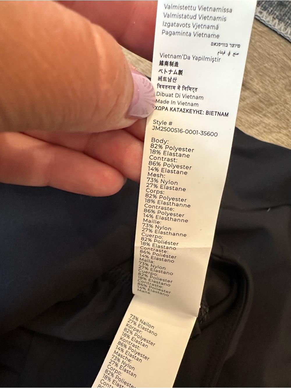 Fabletics Black Twist-Front Wide-Leg Jumpsuit - Picture 10 of 13